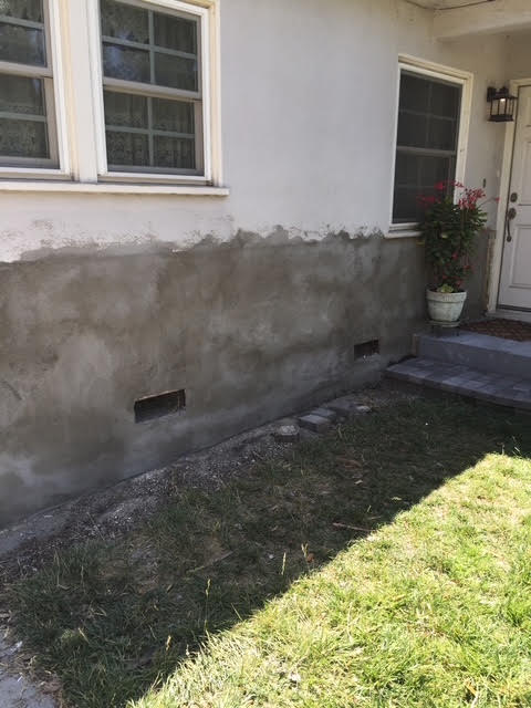 Stucco repair after smooth finish in Orlando